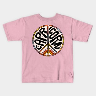 Capricorn Peace Sign Kids T-Shirt